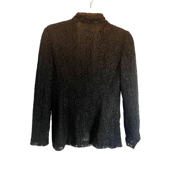 LC Laura Conrad Black Lace Blazer. Long Sleeve. Size 8 - Picture 2 of 7